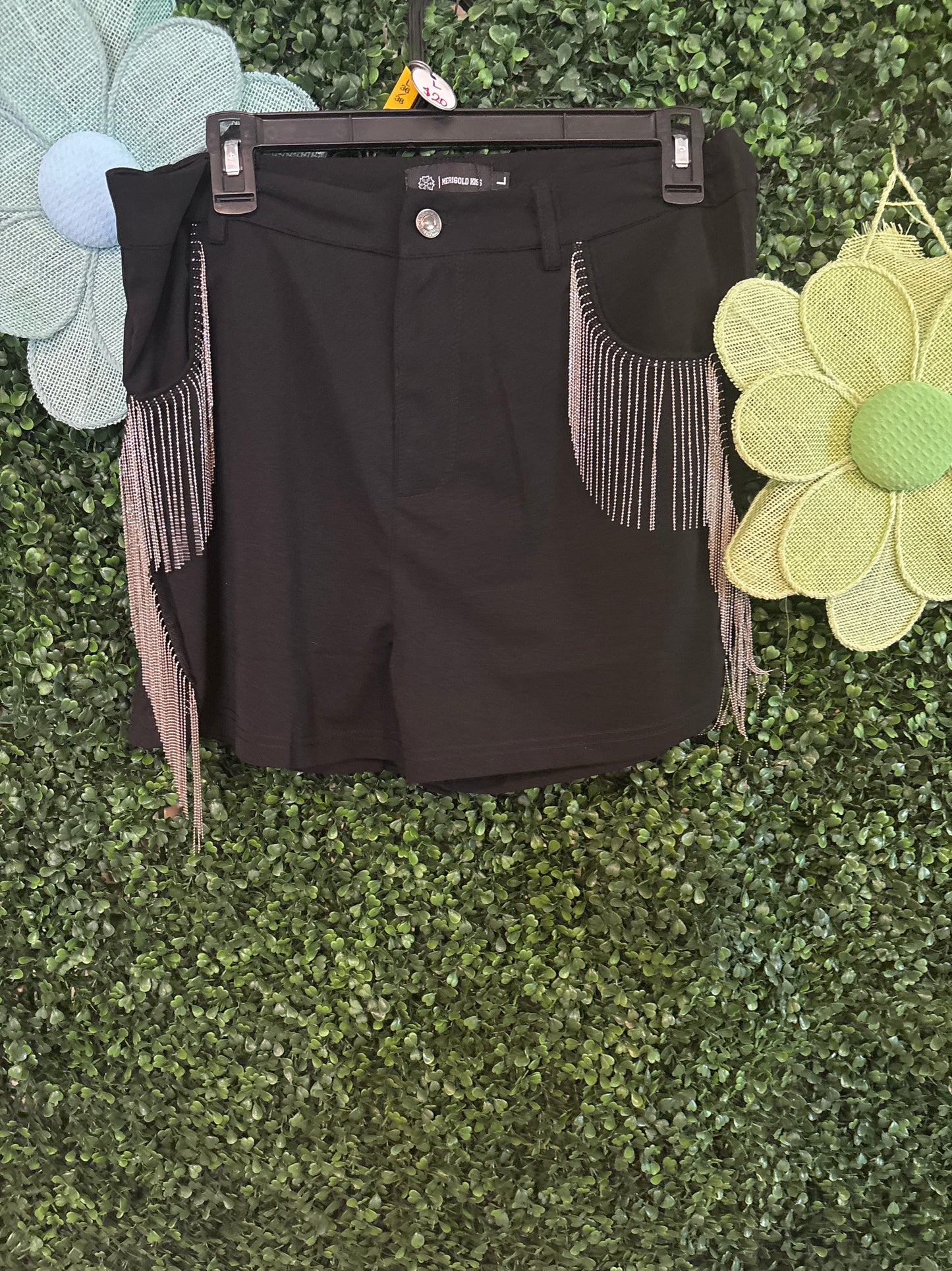 Fringe Shorts - black