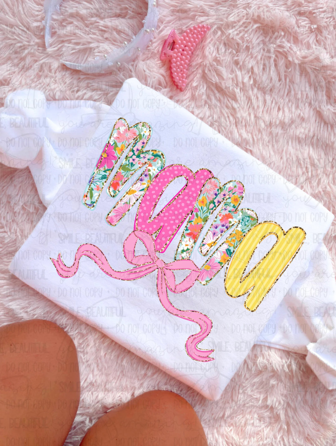 Floral Bow- Custom